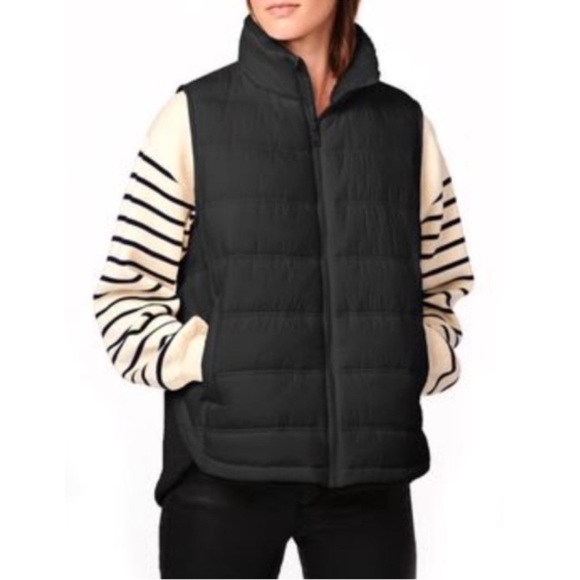 Bernardo Jackets & Blazers - Bernardo | Vest | Bernardo Women's Roundabout High Low Quilted Puffer Ve…
